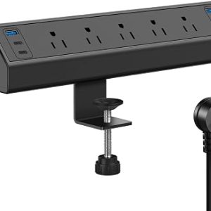 JGSTKCITY Desk Clamp Power and USB Charging Station